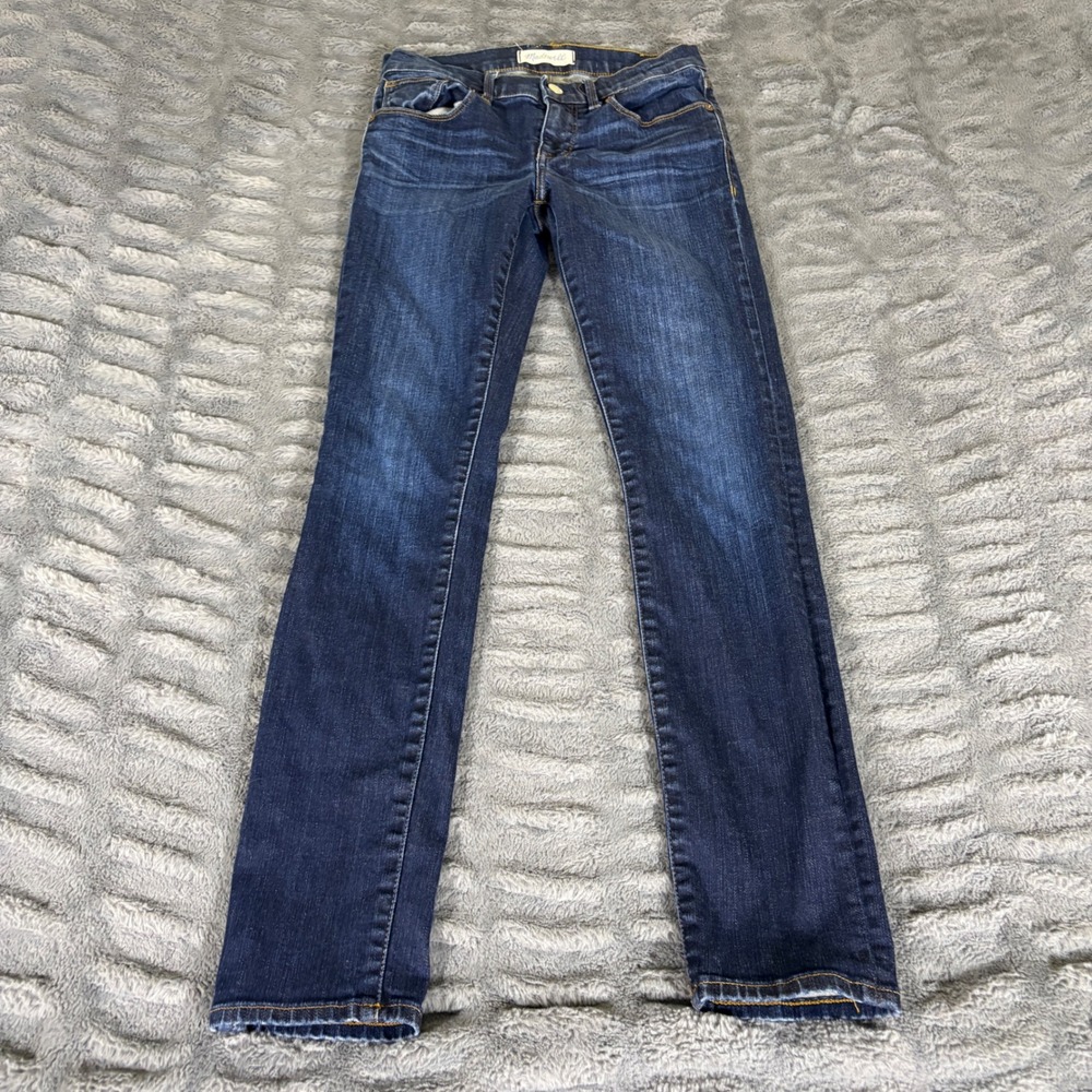 Madewell Size 25 Skinny Jeans Dark Indigo Stretch Denim RN 77388 AR861